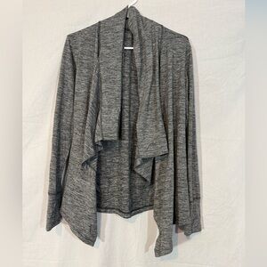 Nike Heather Gray Open Front Cardigan